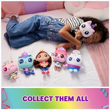 Gabby's Dollhouse, Celebration Series 6-Inch Tall Cakey Cat Plushies, Stuffed Animal Kids Toys for Girls & Boys Ages 3 and Up - Image 5