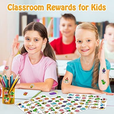800PCS Punny Teacher Sticker for Student, D-FantiX Motivational Reward Stickers for Kids Classroom, Must Have Essentials for Teachers Elementary, Positive Encouragement Stickers Home School Supplies - Image 2