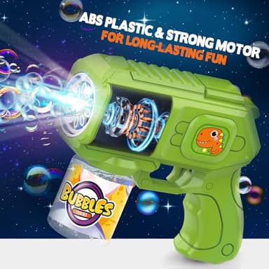 Beria Bubble Guns with Bubble Solution- 3 Pack, Bubbles Gun, Blaster, Blower, Maker, Machine for Boys Girls, Birthday Gifts for Ages 3 4 5 6 7 8 Year Old Kid, Outdoor Toys for Toddlers, Party, Wedding - Image 5