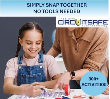 Snap Circuits Classic SC-300 Electronics Exploration Kit | Over 300 Projects | Full Color Manual Parts | STEM Educational Toy for Kids 8+ 2.3 x 13.6 x 19.3 inches - Image 10