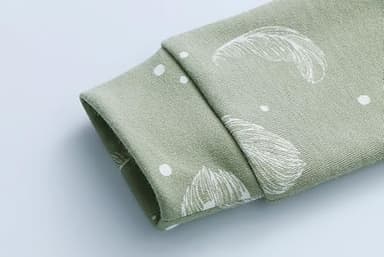 Owlivia 100% Organic Cotton Baby Long Sleeve Pajama Sets, Toddler Boy Girl 2-Piece Sleepwear(5 Years, Feather Green) - Image 3