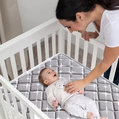 Tiankehan Premium Dual-Sided Baby Crib Mattress and Toddler Mattress - 52" x 27.6" x 5" - Breathable - Firm Soft - Fits Standard Cribs and Toddler Beds - Image 5