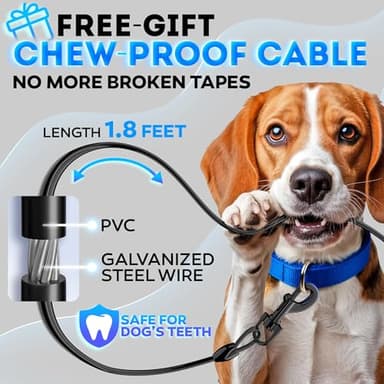 2025 New Retractable Dog Leash 18,2 ft' - Chew Proof Cable Included - 360° Tangle Free - Heavy Duty Reflective Retractable Leash for Small Medium Large Dogs up to 120 lbs - Soft Touch Anti-Slip Handle - Image 3