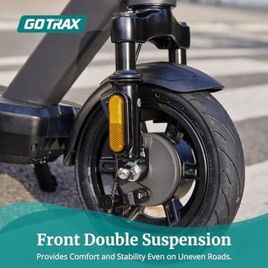 Gotrax Eclipse Electric Scooter, 10" Solid Tire, Max 20Mph Speed and 28Mile Range 500W Motor with Front Double Suspension Commuting EScooter for Adult, Black - Image 5