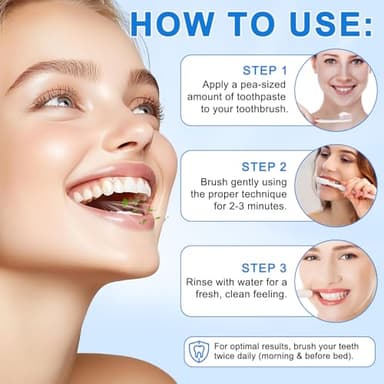 9.9% Hydroxyapatite Toothpaste for Enamel Protection and Tooth Strengthening, (2PCS) Nano Hydroxyapatite Toothpaste, Gentle Mint, Fresh Breath, Daily Use for Oral Health - Image 5