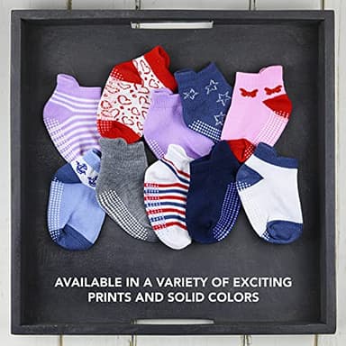 Debra Weitzner 12 Pairs Non-Slip Toddler Socks With Grips for Baby Boys and Girls - Anti-Slip Ankle Socks for Infant's and Kids - Image 3