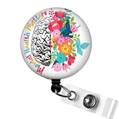 Mental Health Matters Badge Reel, Mental Health Awareness ID Badge Clip, You Matter Gift, Mental Health Month Badge Holder, CNS Week