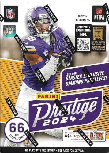 2024 Prestige Football Trading Cards Blaster Box (6 Packs) - Image 3