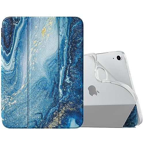 MoKo Case for New iPad (A16) 11th Generation 2025/ 10th Generation 2022, iPad 11 inch/ 10.9 inch Case with Soft TPU Translucent Frosted Back Cover, Auto Wake/Sleep, Support Touch ID, Gilding Texture - Image 1