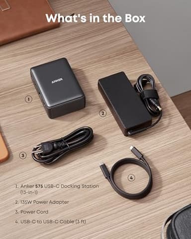 Anker Laptop Docking Station, 13-in-1 USB-C Docking Station, Triple Display with 2 x 4K HDMI and 1 x DP, 85W Charging for Laptop, 10 Gbps USB-C and 5 Gbps USB-A Data, Ethernet, Audio, SD - Image 8
