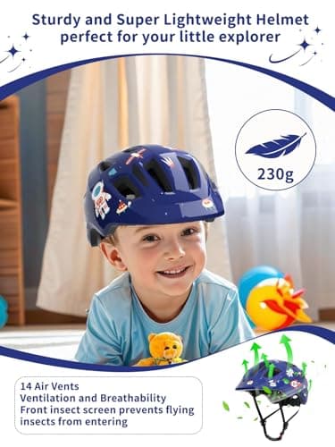 XJD Toddler Helmet Kids Bike Helmet Multi-Sport Adjustable Skateboard for Kids Boys Girls Infant Lightweight for Age 1 and Older - Image 7