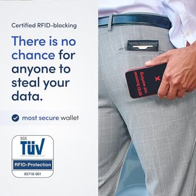 TRAVANDO Mens Wallet with Money Clip AUSTIN RFID Blocking Bifold Credit Card Holder for Men with Gift Box - Image 4