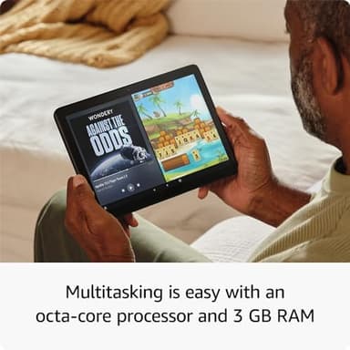 Amazon Fire HD 10 tablet, built for relaxation, 10.1" vibrant Full HD screen, octa-core processor, 3 GB RAM, 32 GB, Black - Image 5