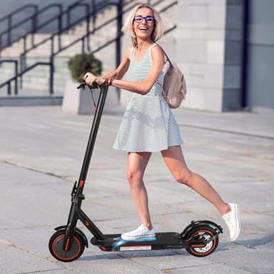 8.5-inch Foldable Adult Electric Scooter with APP, 350W Motor, 7.8/10.4Ah Lithium Battery, Max 17-21 Miles Long Range, 18Mph Top Speed Kick Scooter (7.8Ah for 21 Miles) - Image 6