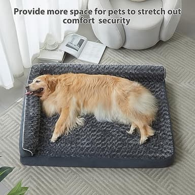 BFPETHOME Orthopedic Dog Beds for Large Dogs-Waterproof Sofa Dog Bed with Removable Washable Cover, Big Pet Bed with Waterproof Lining and Nonskid Bottom,Pet Bed for Large Dogs - Image 3