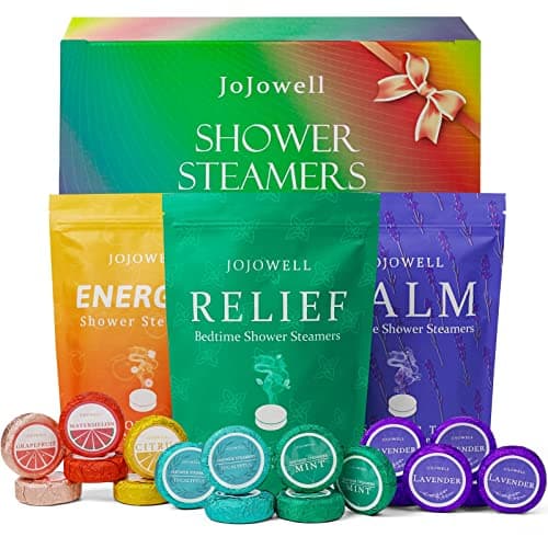 JoJowell Shower Steamers Aromatherapy - 18 Pack Birthday Gifts for Women, Organic Essential Oils, Self Care, Christmas Gifts for Women, Men, Mom, Teen, Relaxation Home SPA - Image 1