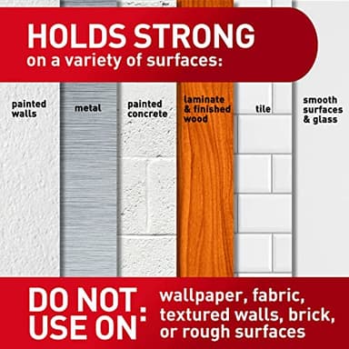 Command Picture Hanging Strips Variety Pack, Damage Free Hanging Picture Hangers, No Tools Wall Hanging Strips for Living Spaces, White, 16 Small Pairs and 32 Medium Pairs (96 Strips) - Image 4