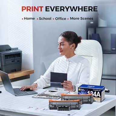134A Black Toner Cartridge - (with Chip) Compatible Replacement for HP 134 A 134X W1340A W1340X Toner Cartridges Work with Laserjet M209dw MFP M234dw M234sdw M234sdn Series Printer (2-Pack) - Image 6