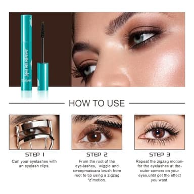 Thrive Mascara Liquid Lash Extensions, M ascara Liquid for Thrive Lash Extensions Mascara-Brynn Thick and Slender (Rich Black 10.7g) 0.38 OZ - Image 3