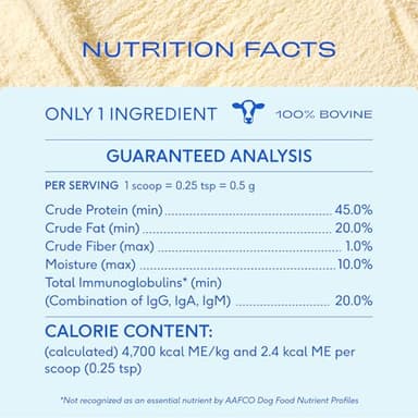 Native Pet Colostrum for Dogs – Bovine Colostrum Powder – Allergy Relief, Immune Support & Itchy Skin Treatment – Dog Multivitamins for Skin & Gut Health – Puppy Milk Replacement & Prebiotic -120 ct. - Image 8