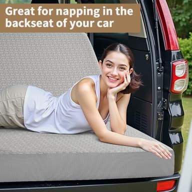 Folding Mattress Twin,6 inch Memory Foam Tri Fold,Portable Bed with Washable Cover, Guest Bed Portable Foldable Mattress Topper for Camping, Road Trip,Travel(38"×75"×6") - Image 5