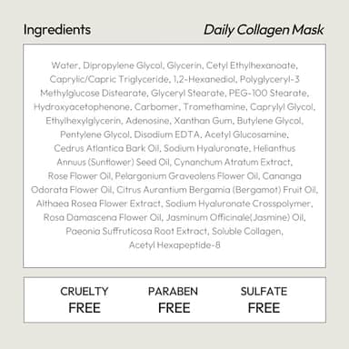 LAPCOS Collagen Sheet Mask, Firming Daily Face Mask with Collagen Peptides for Anti-Aging, Helps to Minimize Wrinkles, Restores Skin Elasticity & Firmness, Hydrating, Korean Beauty, 5-Pack - Image 7