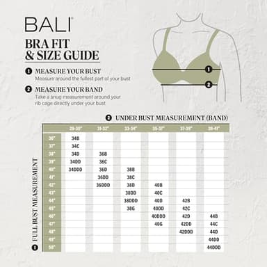 Bali womens Passion for Comfort Underwire Df3385 minimizer bras, Soft Taupe, 38C US - Image 6