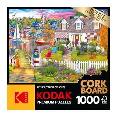 RoseArt - Kodak Premium Cork - Charles Harbor - 1000 Piece Jigsaw Puzzle for Adults - Image 2