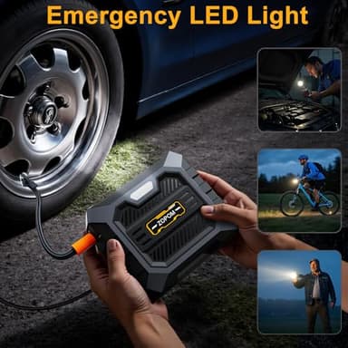 Tire Inflator Portable Air Compressor DC 12V Portable Air Compressor with Digital Pressure Gauge Air Pump for Car Tires Car Accessories Motor Bike - Image 4