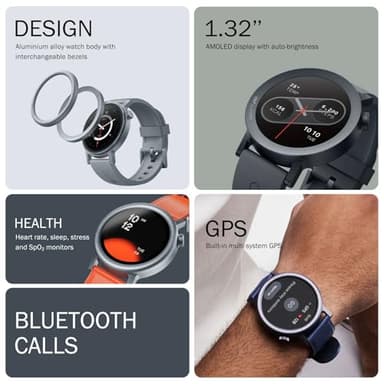 CMF Watch Pro 2 Smartwatch for Men Women, Fitness Tracker with Heart Rate, 1.32" SpO₂ Monitoring,120 Sports Model,Bluetooth Calls with AI Noise Reduction, IP68 Waterproof GPS for Android IOS Dark Grey - Image 3