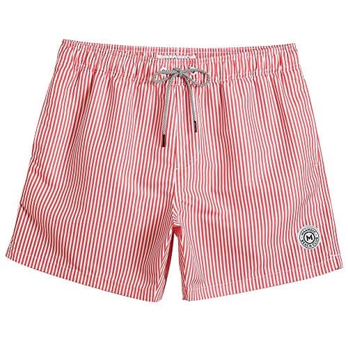 maamgic Mens Swim Trunks 5" with Mesh Lining Quick Dry Bathing Suits for Men Swim Shorts Swimwear Small - Image 1