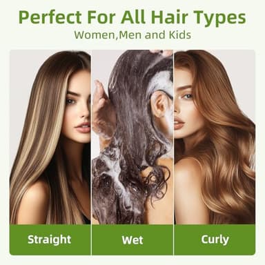 MRD Hair brush, Natural Bamboo Paddle Detangling Hairbrush, Massage Scalp Thick/Thin/Curly/Dry Hair For Women & Men - Image 5