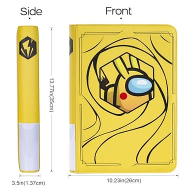 DRZERUI Trading Card Binder - Premium 9 Pocket Card Binder with Sleeves, Includes Mesh Pocket and Custom Tag Design for Card Collection (Model A) - Image 6