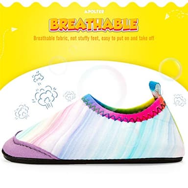 Apolter Baby Boys and Girls Swim Water Shoes Barefoot Aqua Socks Non-Slip for Beach Pool Toddler Kids - Image 6