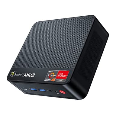 Beelink SER5 PRO Mini PC,AMD Ryzen 7 5825U(8C/16T,up to 4.5 GHz),Mini Computer 16GB DDR4 RAM 500GB M.2 SSD Graphics 8 core 2000 MHz Wifi6/BT5.2/HDMI+DP+Type-C,Support Triple-Screen Display,Win 11 Pro - Image 1