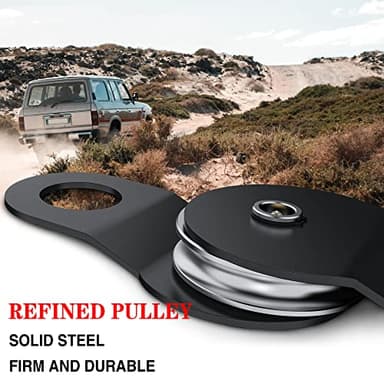 X-BULL 8T Off Road Winch Recovery Snatch Block Pulley Double Your Winch Capacity - Image 4