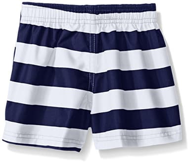 Kanu Surf Baby Troy Quick Dry Beach Swim Trunk, Troy Navy/White, 12 Months - Image 2