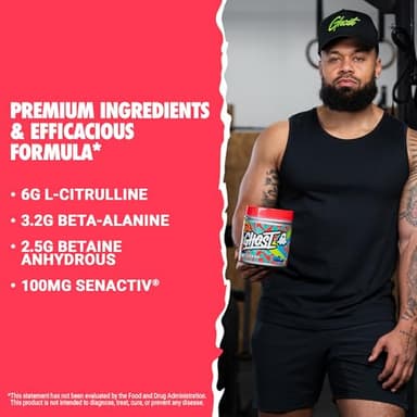 GHOST Legend Pre-Workout Powder, Blue Raspberry - 30 Servings – Pre-Workout for Men & Women with Choline, L-Citrulline, & Beta Alanine for Energy & Focus - Image 3