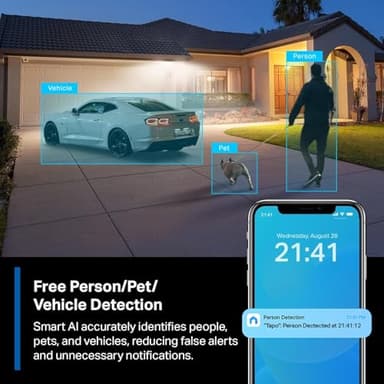 Tapo MagCam, 2025 Wirecutter Best Outdoor Security Camera & PCMag Editors’ Choice, 2K, Battery, Magnetic Mount Wireless Camera, 150° FOV, SD/Cloud Storage, Person/Vehicle Detection - Image 8