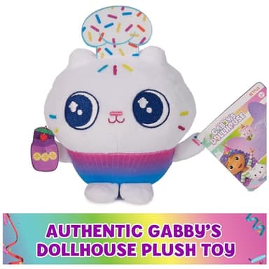 Gabby's Dollhouse, Celebration Series 6-Inch Tall Cakey Cat Plushies, Stuffed Animal Kids Toys for Girls & Boys Ages 3 and Up - Image 6