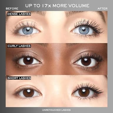Lancôme Hypnôse Drama Extreme Volumizing Mascara - Up to 17x More Volume - Up to 24HR Wear- Lengthening & Volumizing - Dramatic Lash Look - Ultra Black - Suitable for Sensitive Eyes - Travel Size - Image 4