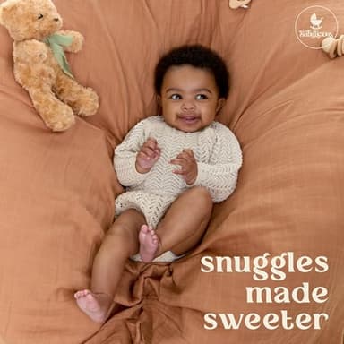 Muslin Swaddle Blankets - 4 Pack | Muslin Baby Blanket for Newborn Boy/Girl | Soft&Breathable Receiving Blankets | Newborn Swaddle Blanket (47" x 47")| Baby Essentials,Registry & Gift- Desert Dreams - Image 6