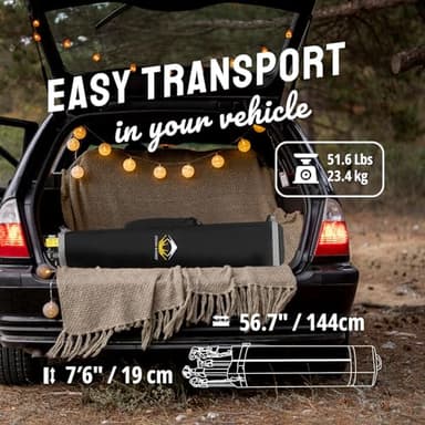 CROWN SHADES 12x12 Pop Up Canopy Tent Instant Commercial with 150D Silver Coated Fabric Including 1 Removable Sidewall, 4 Ropes, 8 Stakes, Weight Bags, STO 'N Go Bag, Blue - Image 7