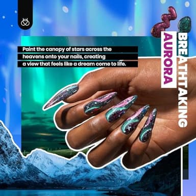 Beetles Gel Polish Kit 53pcs, 36 Colors Nail Kit Pink Purple Cat Eye Gel Polish Kit With 4pcs Base and Glossy Matte Glitter Top Coat Fall Halloween Travel Diary Manicure Gift for Women - Image 3
