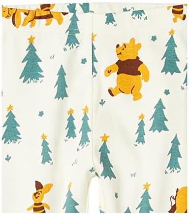 Amazon Essentials Disney | Marvel | Star Wars Boys' Snug-Fit Cotton Pajama Sleepwear Sets, Pack of 3, Pooh Holiday Forest - Kids, 6-7 - Image 5