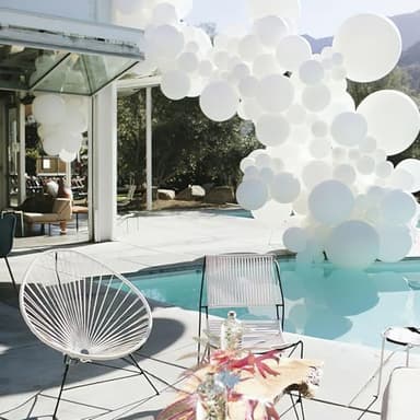 PartyWoo White Balloons 4pcs 36 Inch Extra Large Big Jumbo Giant Matte White Latex Helium Balloons for Wedding Bridal Graduation Engagement Baby Shower Birthday Tea Party Decorations White-Y13 - Image 4