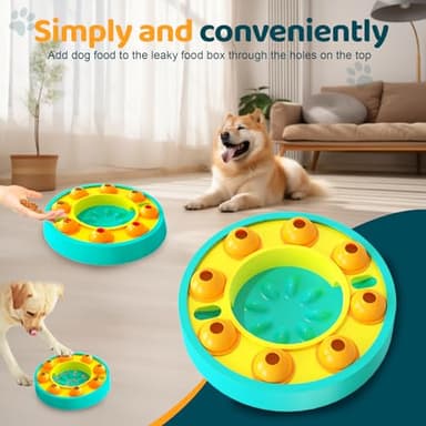jovani Dog Slow Feeder Interactive Puzzle Slow Bowl for Small/Medium/Larger Dogs Puppy Maze Treat Dispenser Aggressive Chewers Beed Interactive Indoor Food Feeding Pet Supplies Birthday Fun Gift - Image 5