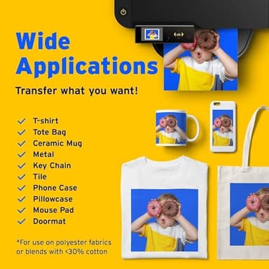 Printers Jack 4x100ml Sublimation Ink Auto Refill for Supertank Printers ET2800 ET15000 ET-2720 ET-4700 ET-2760 ET-3760 ET-4760 ET-2700 ET-2750 ET-4750 L3110 L3150 /Upgrade Version/Free ICC Printing - Image 3