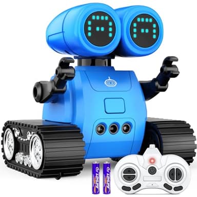 Hamourd Robot Toys for Boys Girls, Emo Robot with Walkie-Talkie Function, Gesture Sensing, Flexible Head & Arms, Programming Motion, Dance Moves, Music, Multi-Mode LED Eye, Toys for Ages - Image 1