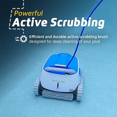 Dolphin Proteus DX4 Automatic Robotic Pool Vacuum Cleaner, Wall Climbing, Waterline Scrubber Brush, Ideal for In-Ground Pool up to 50 FT in Length - Image 4